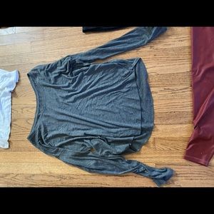 Cyclebar long sleeve grey shirt